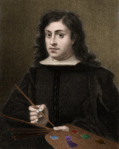 Bartolome Esteban Murillo c1618-1682 - incisione - XIX secolo da Unknown artist