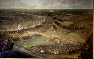 Battaglia di Hersans (1687), Ungheria. Dipinto anonimo del XVII secolo. Château De Vaux Le Viscount. da Unknown artist