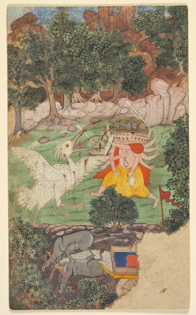 Battaglia di Ravana e Jatayu, dal sarga (capitolo) 49 dell