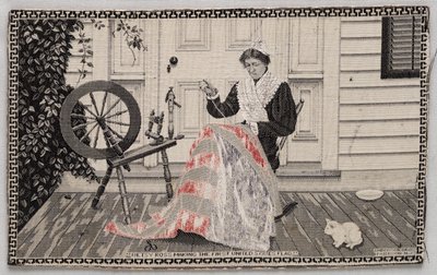 Betsy Ross che realizza la prima bandiera degli Stati Uniti da Unknown artist
