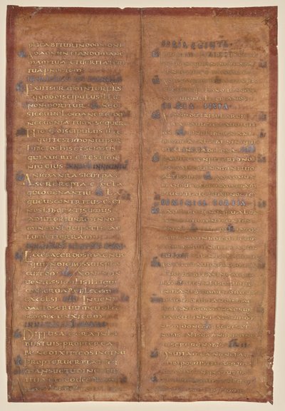 Bifoglio rimosso da un Graduale carolingio (recto) da Unknown artist