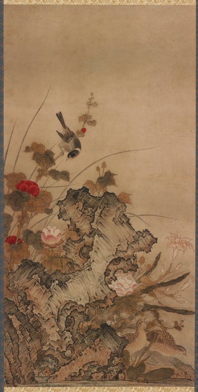 Uccelli e fiori da Unknown artist