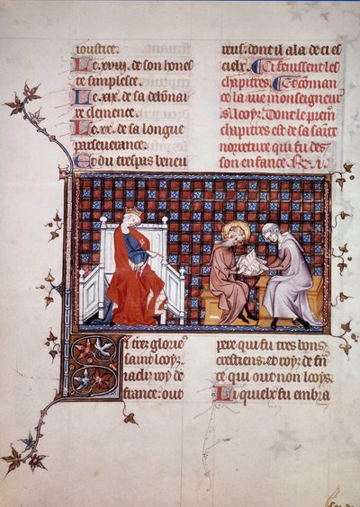 Blanche de Castille, regina di Francia, dirige l