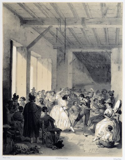 Ballata boema, "Spagna artistica e monumentale di siti e monumenti famosi della Spagna" di Don Genaro Perez de Villa da Unknown artist