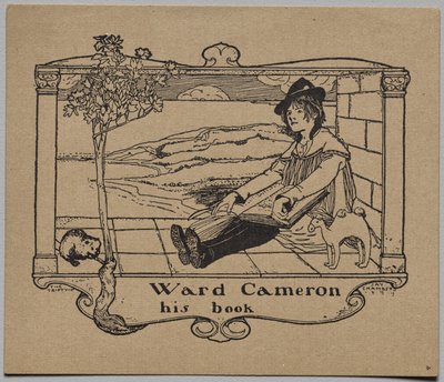 Ex libris: Ward Cameron da Unknown artist