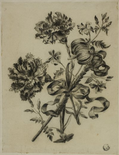 Bouquet di garofani e gigli da Unknown artist