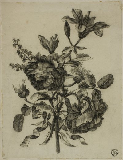 Bouquet di rose e gigli da Unknown artist