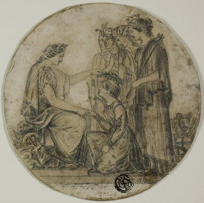Britannia distribuisce corone civiche da Unknown artist
