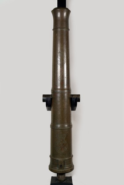 Cannone a bronzo da sei libbre, a caricamento dalla bocca da Unknown artist
