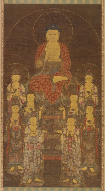 Buddha Amitabha (Amita) e i grandi otto Bodhisattva da Unknown artist