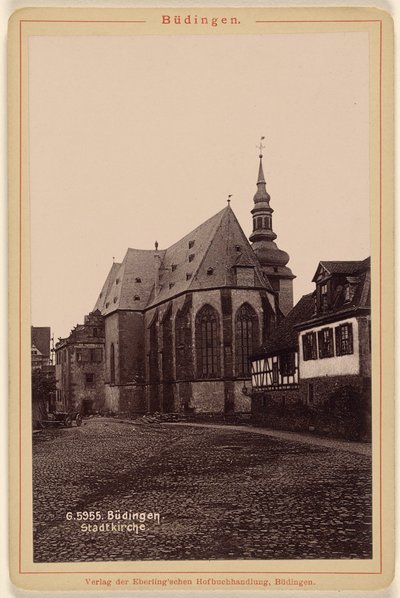 Budingen. Chiesa cittadina. da Unknown artist