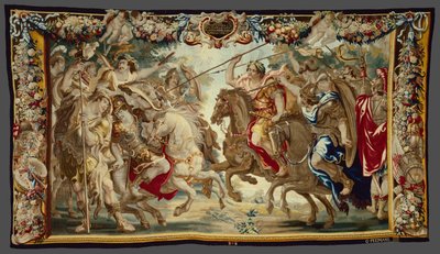 Cesare sconfigge le truppe di Pompeo da La storia di Cesare e Cleopatra da Unknown artist