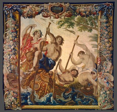 Cesare si imbarca per raggiungere il suo esercito da La storia di Cesare e Cleopatra da Unknown artist
