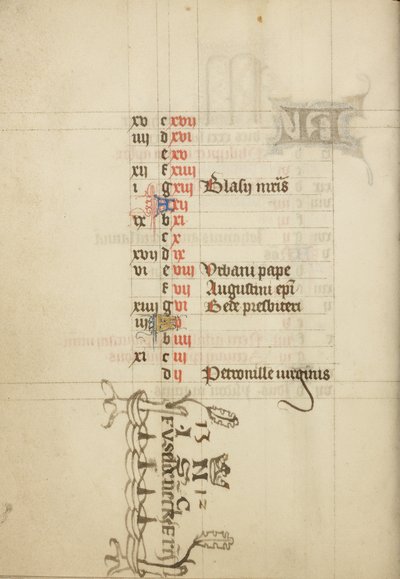 Pagina del calendario da Unknown artist