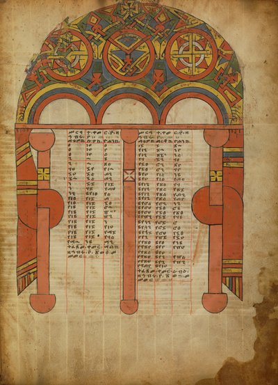 Pagina della tabella Canon da Unknown artist