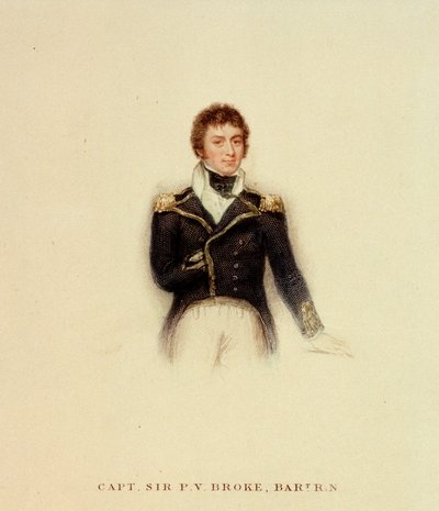 Capitano P.V. Broke, Royal Navy, inizio XIX secolo da Unknown artist