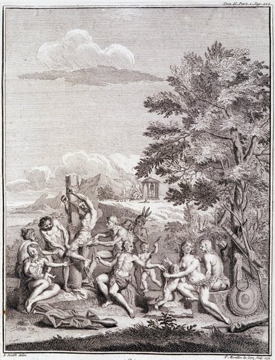 Sacrificio di prigionieri dagli Antis, in Perù - in "Viaggio storico dell