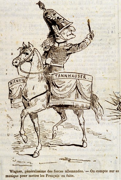 Cartone animato di Wagner, generalissimo delle forze tedesche - in "L