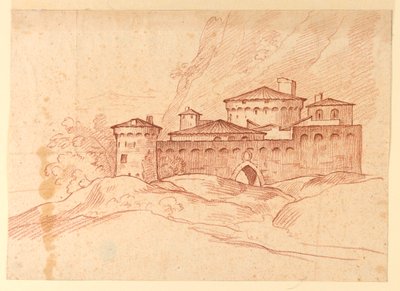 Castello nelle montagne da Unknown artist