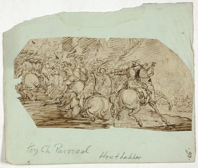 Scena di battaglia di cavalleria da Unknown artist