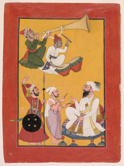 Celebrazioni della Nascita di Krishna, da un Bhagavata Purana da Unknown artist