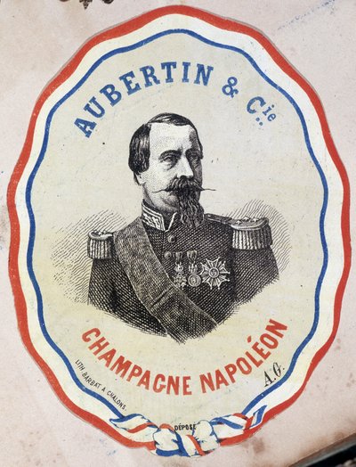 Champagne Napoleone - Aubertin & Cie. (ritratto di Napoleone III) da Unknown artist