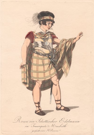 Personaggi da una Produzione Tedesca di Macbeth (una di sei incisioni) da Unknown artist