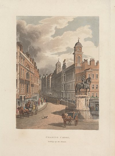 Charing Cross guardando verso lo Strand da Unknown artist