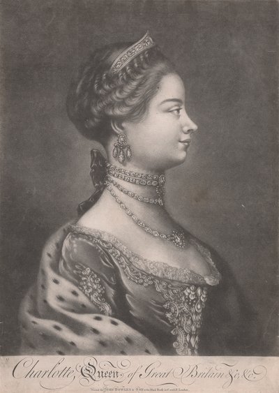 Charlotte, regina di Gran Bretagna da Unknown artist