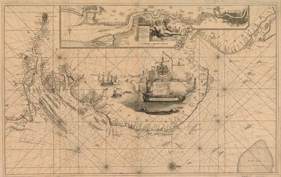 Carta del fiume Tamigi da Londra alla Boa del Noure da Unknown artist