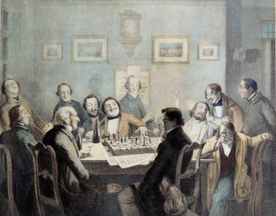 Giocatori di scacchi da Unknown artist