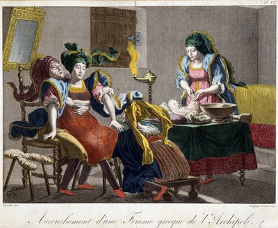 Parto in Grecia - incisione, fine XIX secolo da Unknown artist
