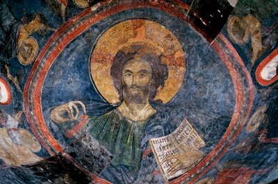 Cristo Pantocratore - Anonimo - XIII secolo - Affresco - Chiesa di Boyana, Sofia, Bulgaria da Unknown artist