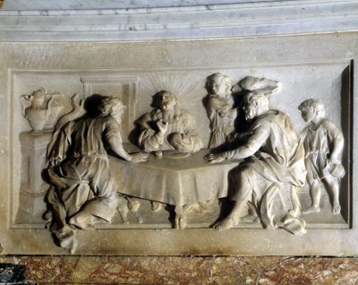 Cristo e i pellegrini di Emmaus. Pala d