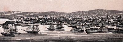 Christiania, Danimarca: vista della città (Vista Generale) in "Il mondo illustra 168 vedute" da Unknown artist