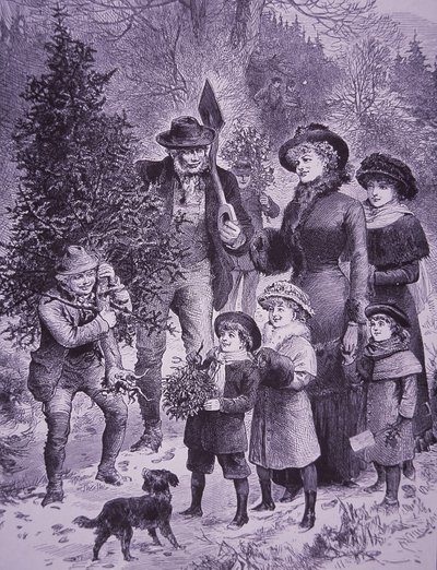 Venditore di alberi di Natale da Unknown artist