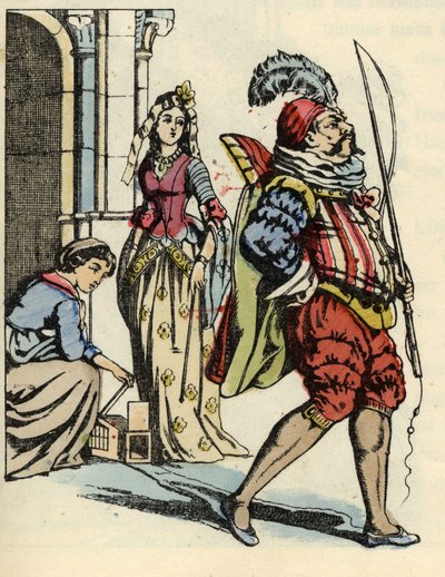 Cenerentola libera i topi che si trasformano in cavalli e un ratto come cocchiere. Illustrazione del racconto di Charles Perrault "Cenerentola o La piccola scarpetta di vetro" da Unknown artist