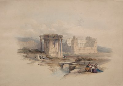 Tempio circolare a Baalbec da Unknown artist