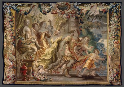 Clodio travestito da donna da La storia di Cesare e Cleopatra da Unknown artist