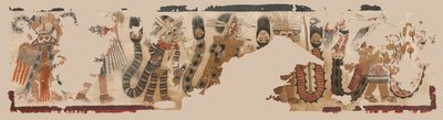 Tessuto con processione di figure da Unknown artist