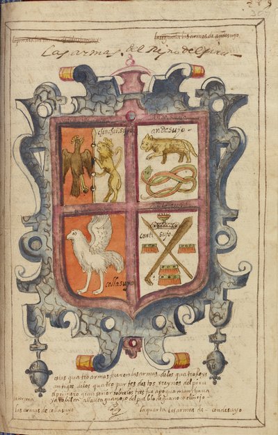 Stemma del Regno del Perù da Unknown artist