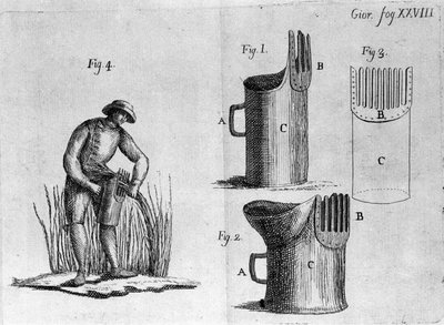 Pettine per avena. 1800 da Unknown artist