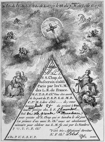 Convocazione di una rosa-croce (facsimile) - Francia da Unknown artist