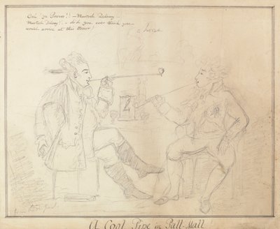 Pipa alla moda in Pall Mall da Unknown artist