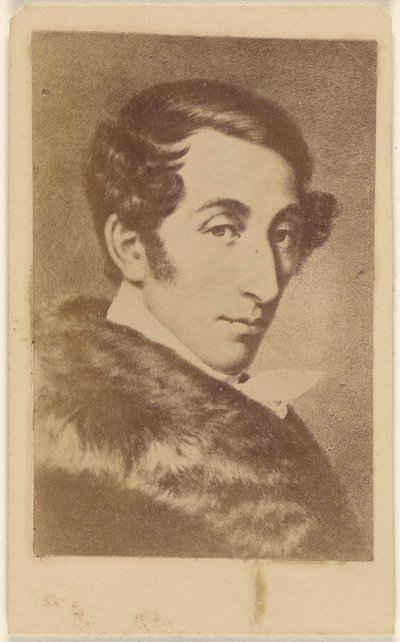 [Copia di un dipinto di un uomo non identificato che indossa un cappotto con un collo di pelliccia]. da Unknown artist