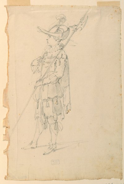 Costume design: Un alabardiere per un balletto da Unknown artist