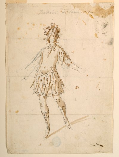 Costume per ballerina su un carro per un balletto da Unknown artist