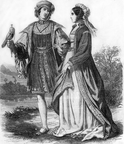 Costumi della fine del XV secolo. da Unknown artist