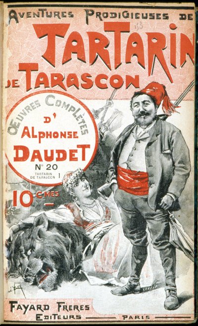 Copertina di "Le prodigiose avventure di Tartarin de Tarascon" di Daudet da Unknown artist