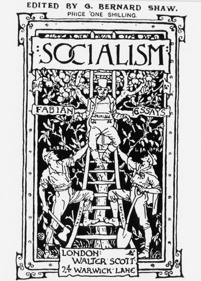 Copertina della rivista della Fabian Society "Socialism", a cura di G. B. Shaw. L